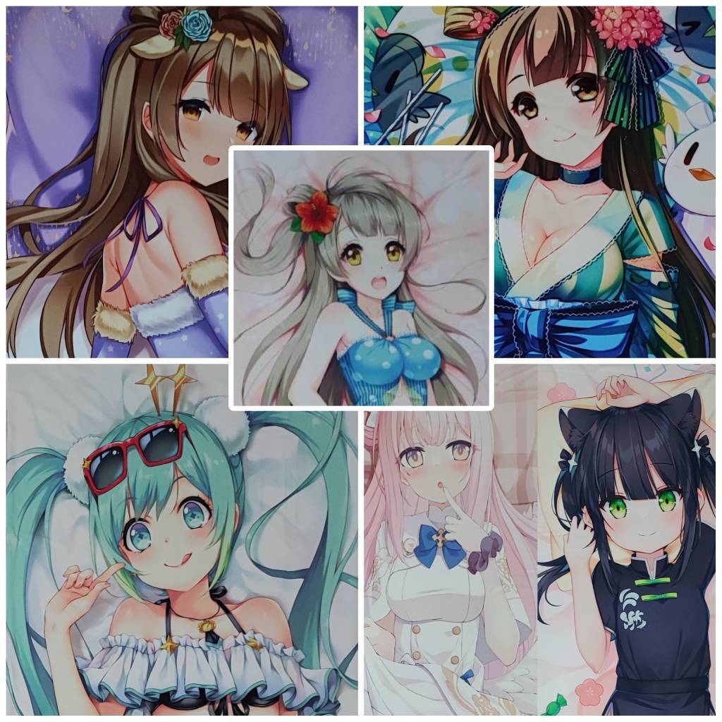jual sarung dakimakura anime second bekas kotori love live miku vocaloid mika shun small blue archiv