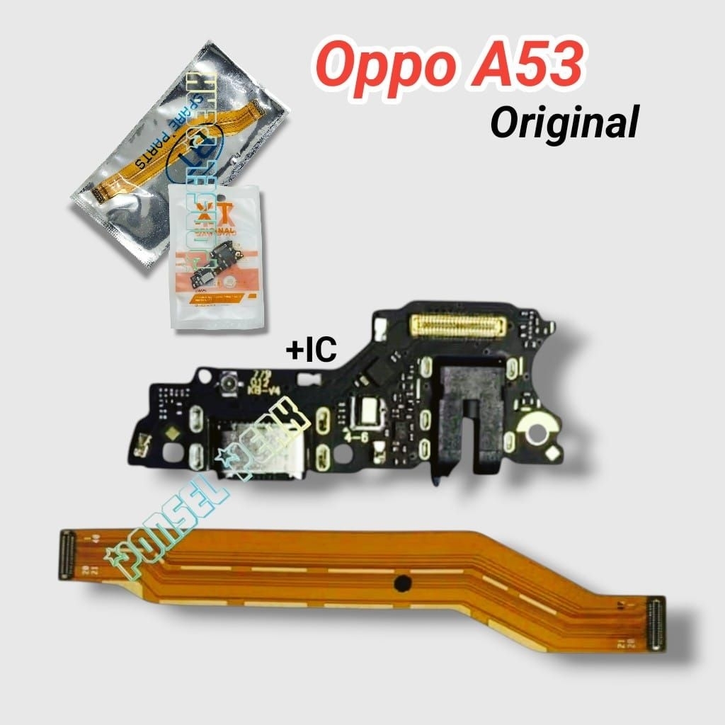 Papan Konektor Cas Oppo A53 2020 + Flexible Board Oppo A53 2020 Original
