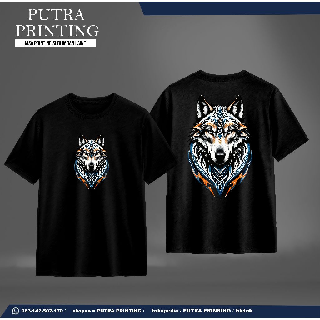 Kaos Distro Pria wanita  Premium tshirt gambar harimau kaos distro