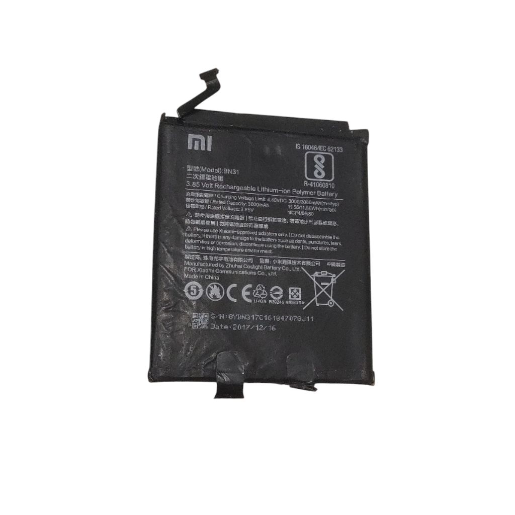 batrai xiaomi bn31 redmi note 5a redmi s2 ori copotan