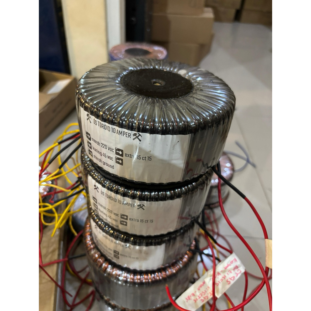 Travo Toroid donat 10 Amper 45 CT 45 ektra 15 CT 15 Tembaga Murni