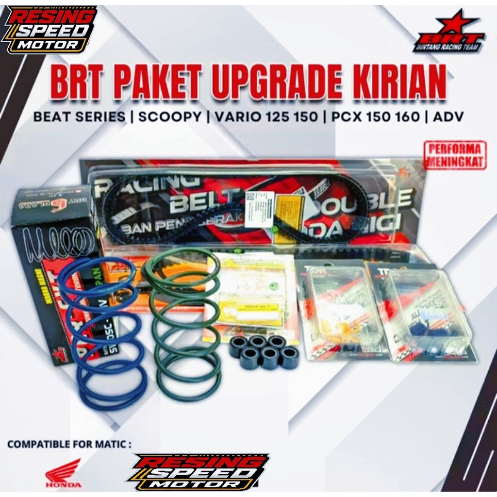 Paket Upgrade Kirian Cvt BRT Vario 110 125 150 Beat Fi Scoopy 2021 Beat Karbu Beat Deluxe Pcx 150 16