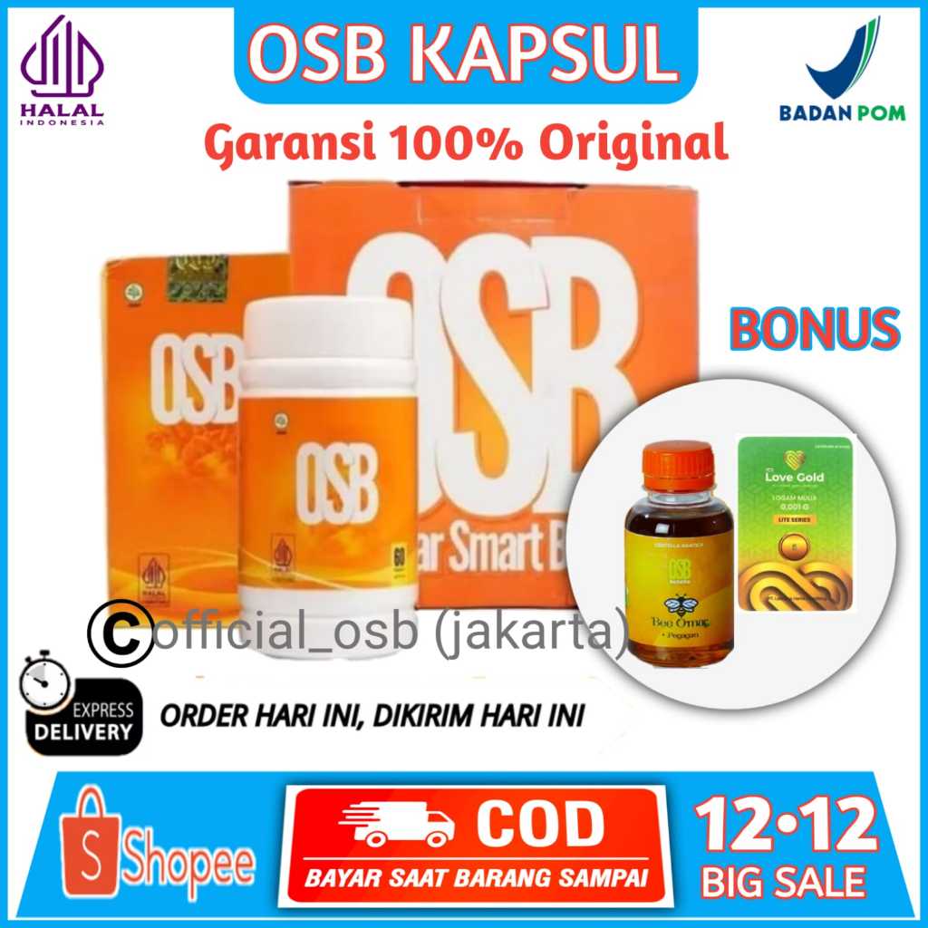 Vitamin Otak OSB Untuk Anak dan Dewasa 100% Asli