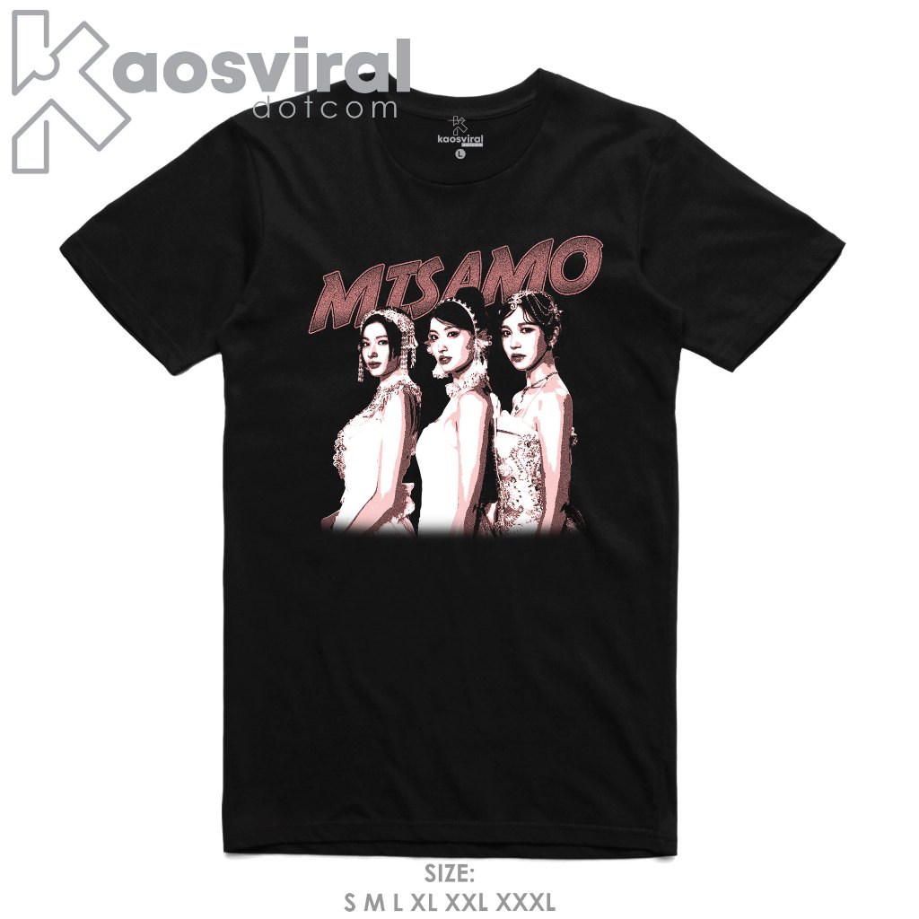 KAOSVIRALDOTCOM BAJU KAOS KPOP TWICE MISAMO PLAY BOOTLEG VINTAGE T-SHIRT COMBED 30S // KAOS PRIA WAN