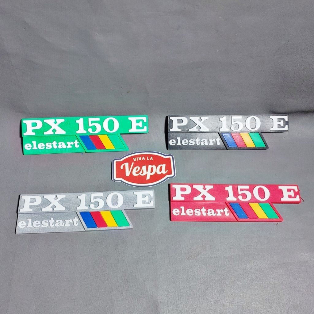 Emblem Tepong PX150E elestart Vespa PX Exclusive Excel