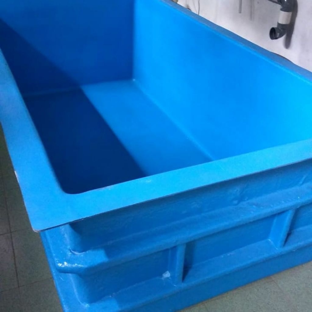 Fiber Glass Ukuran 200 x 100 x 80 dengan 2 Tulang Penguat / Bak Fiber / Jual Fiberglass / Bak Ikan /