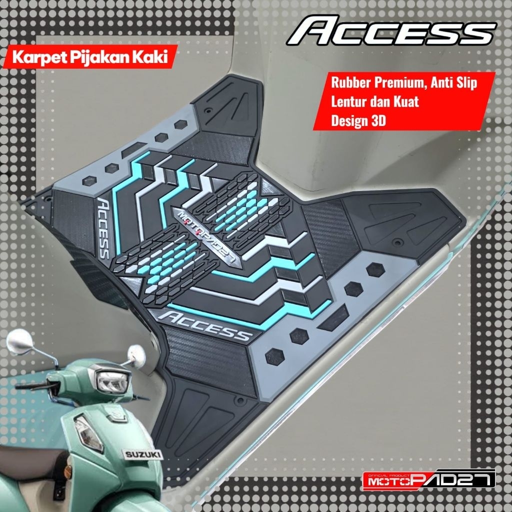 Suzuki Access 125 Skuter 124cc - Pilihan Warna Biru, Hitam, Putih, Coklat, Hijau