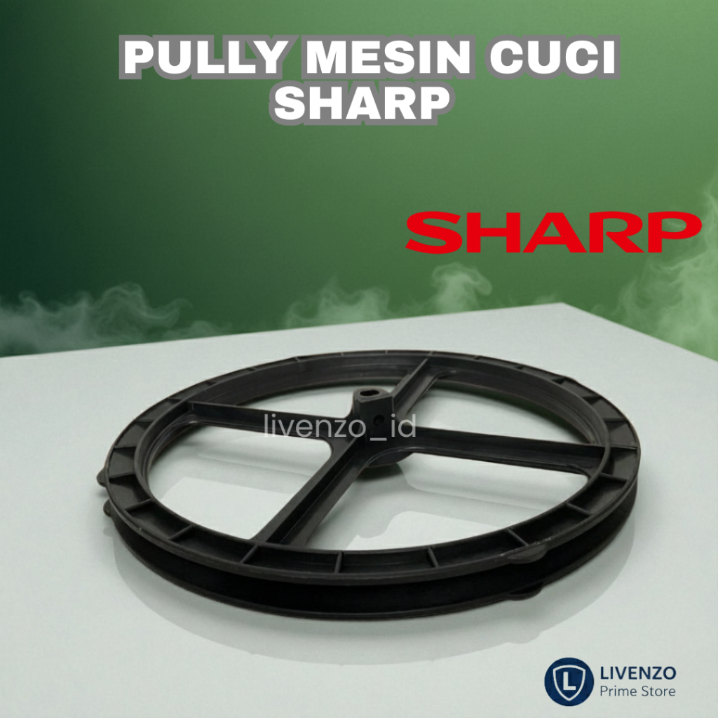 PULLEY MESIN CUCI SHARP 6–7 KG / PULI MESIN CUCI 2 TABUNG SHARP KAPASITAS 6 KG / PULLY MESIN CUCI SH