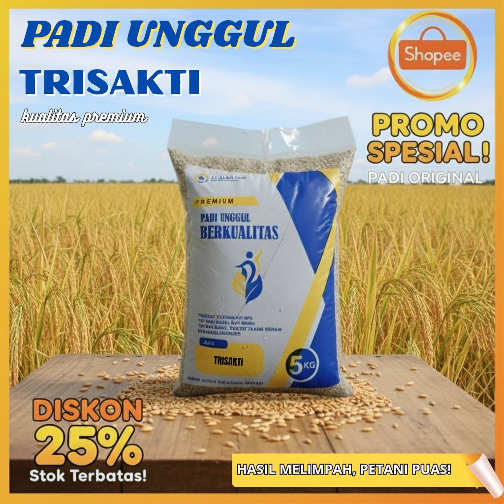 BIBIT PADI TRISAKTI KEMASAN 5KG padi unggul