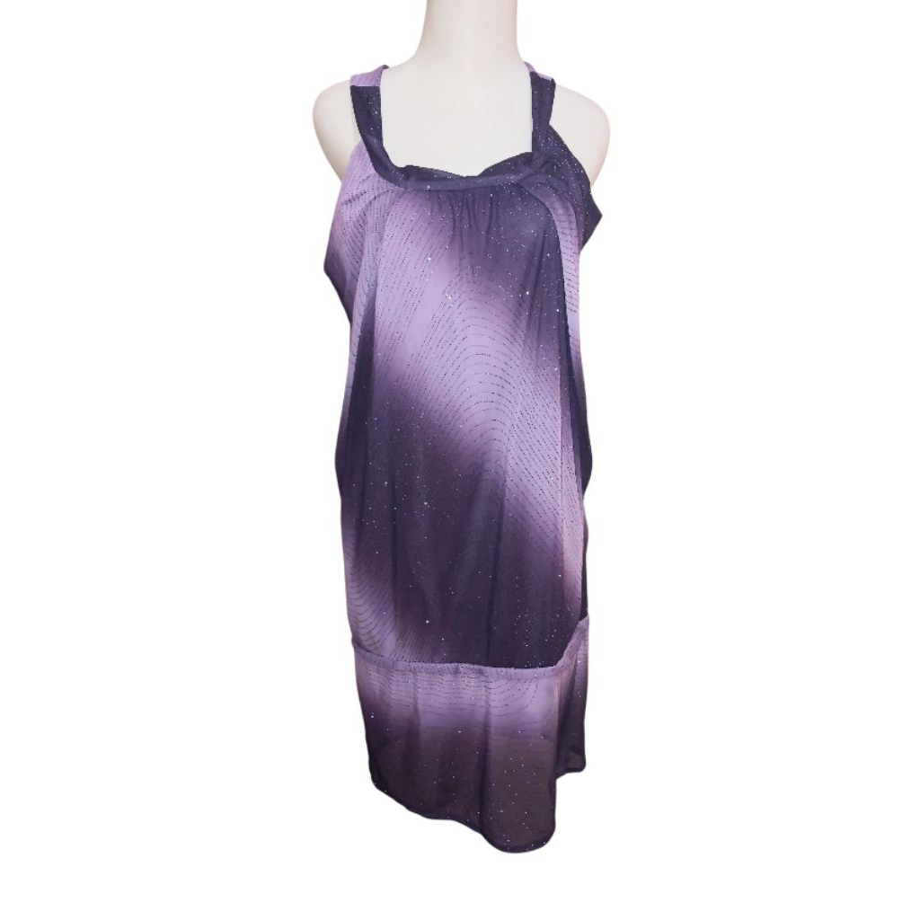 Preloved Dress Bling bling Ungu