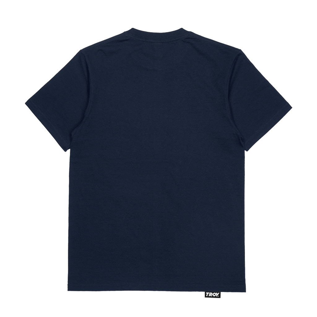 Troy Company T-shirt Navy Blue Broken - Kaos Lengan Pendek Kaos Biru Navy MTD 3446