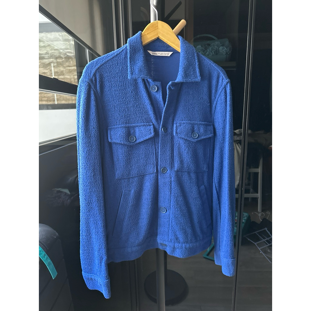 outer zara pria biru