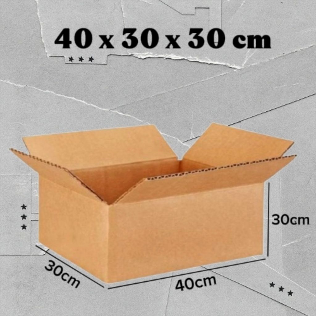 KARDUS PACKING BOX SINGLE WALL UK 40x30x30cm