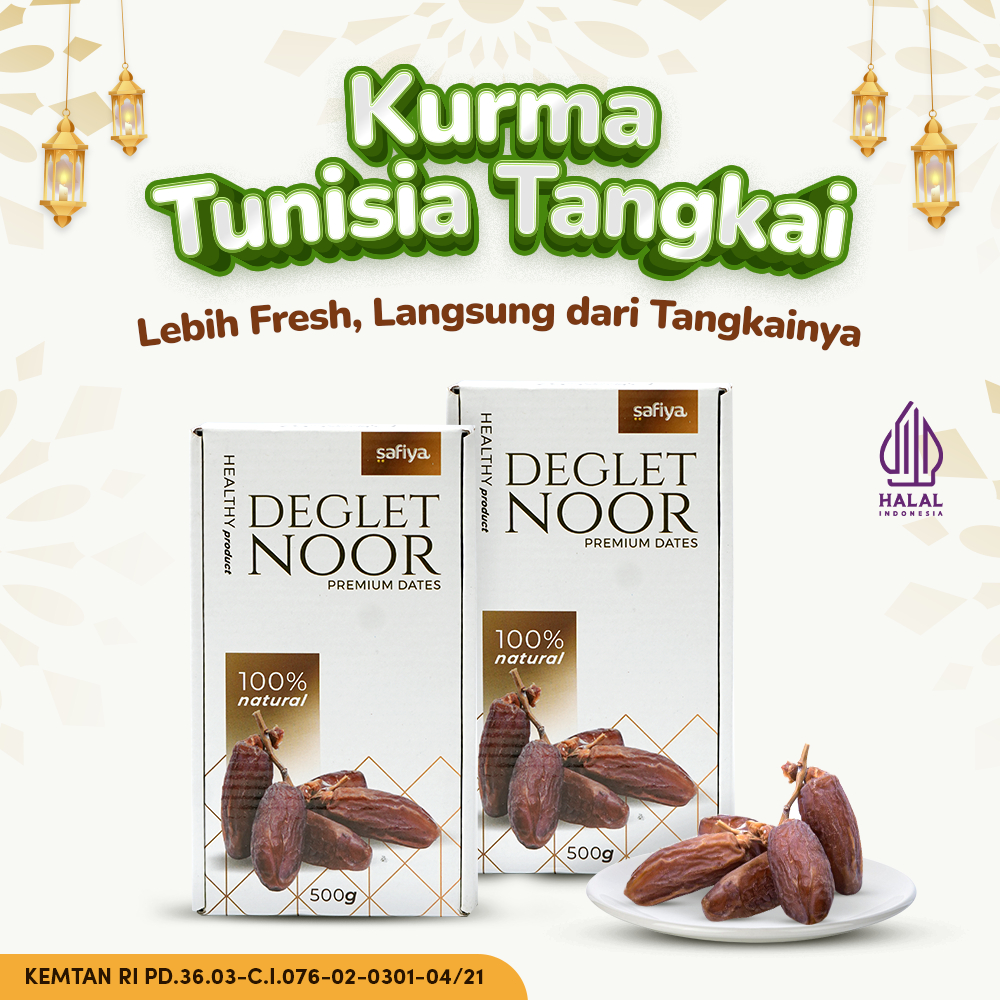 Safiya Kurma Tunisia Tangkai 1 kg Kurma Fresh dan Tahan Lama