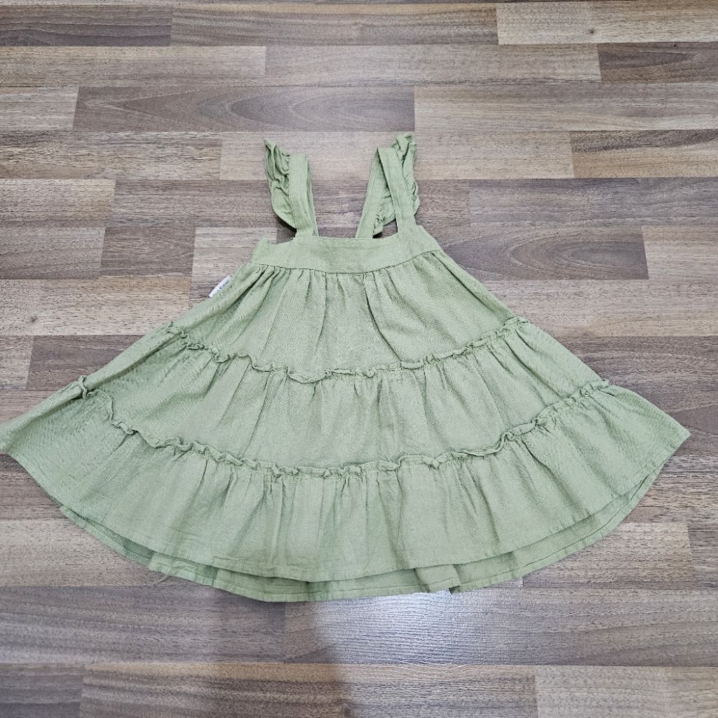 dear russel dress green sage