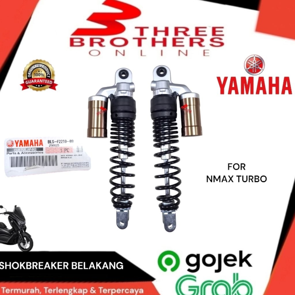 Shokbreker shok shock belakang tabung sepasang nmax turbo original ygp blsf221000