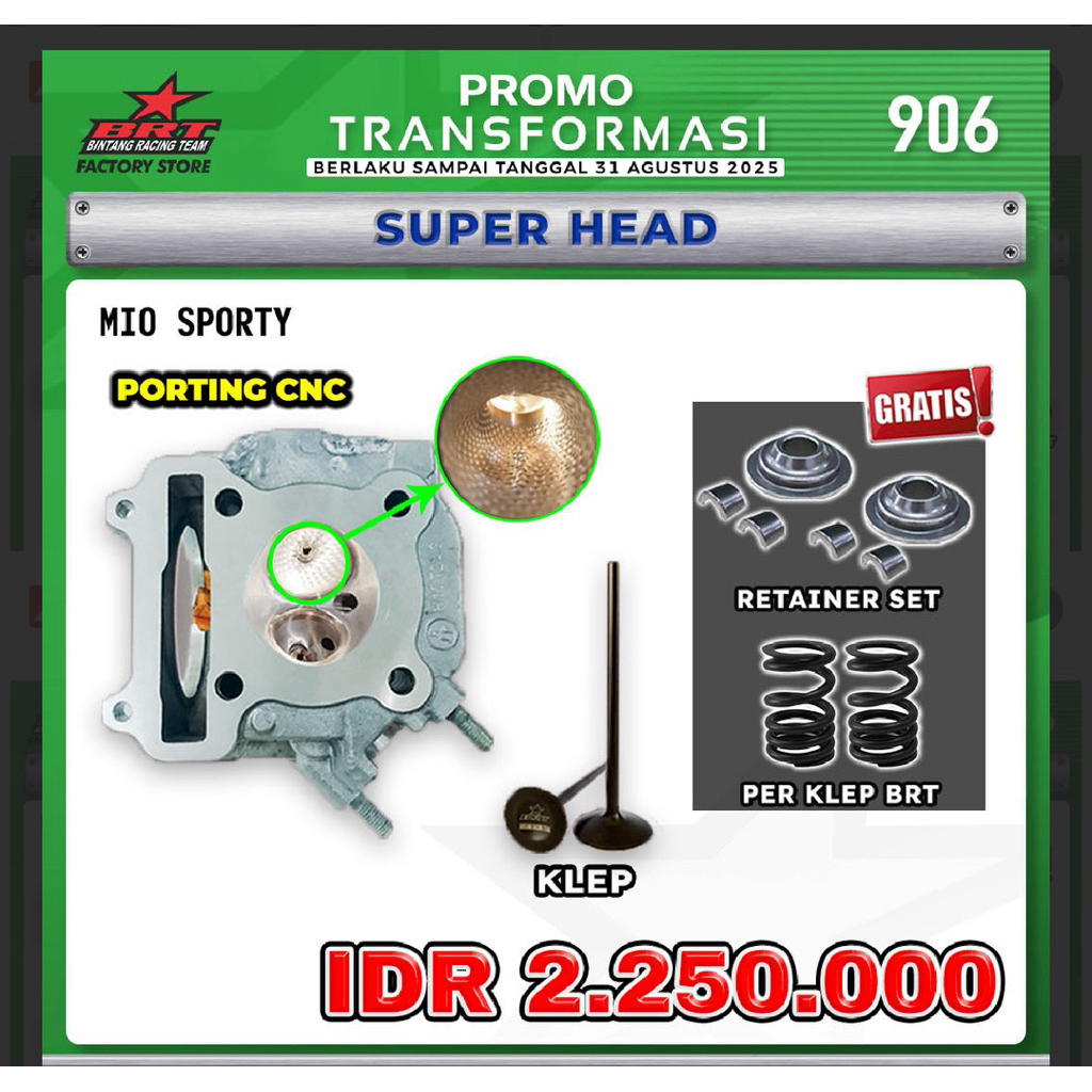 HEAD MIO SPORTY BRT SUPER HEAD BRT MIO