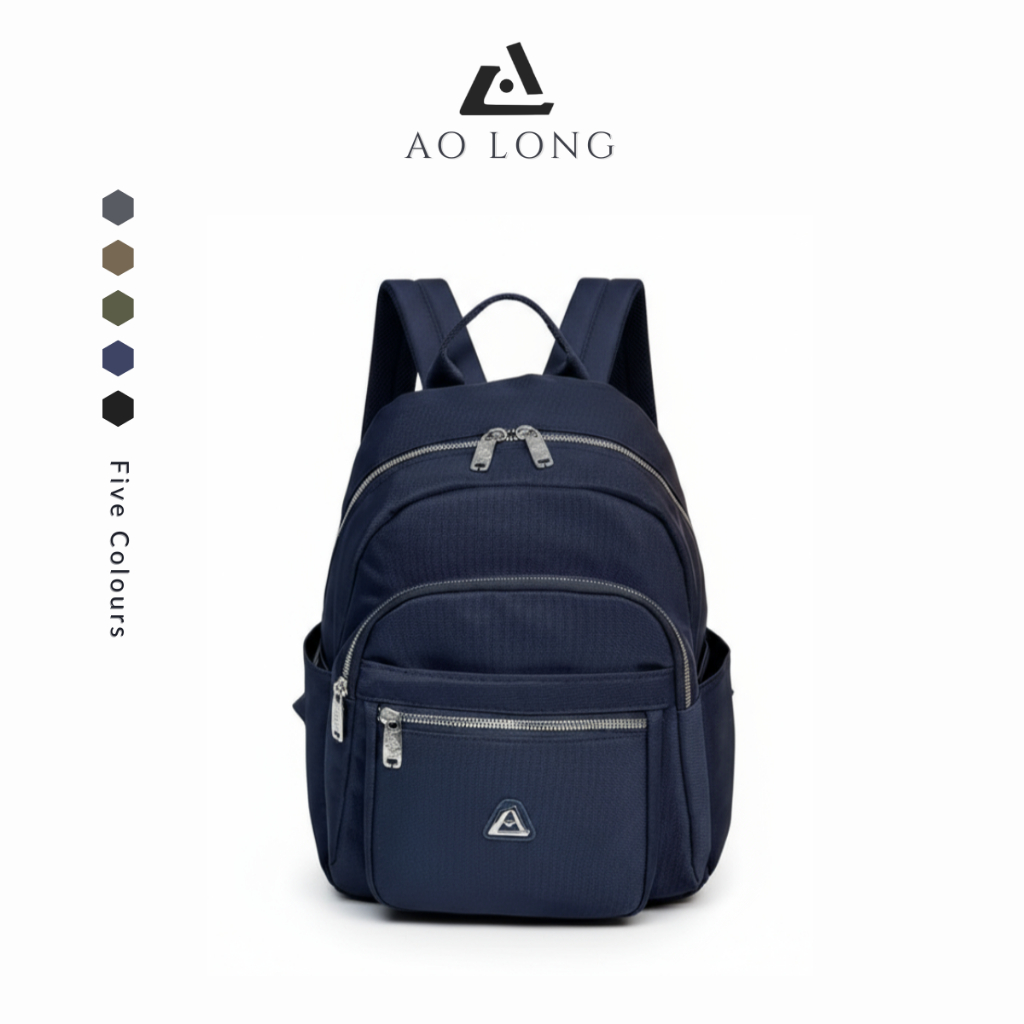 AOLONG Tas Ransel Riyo 5018 #RS.142 - Backpack Fashion Bahan Kanvas Premium Anti Air