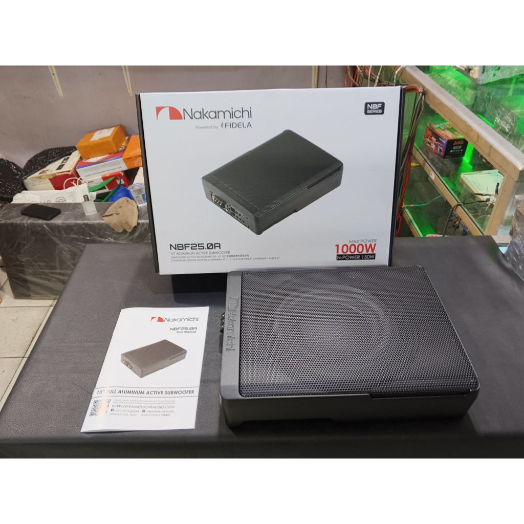 Subwoofer Kolong Aktif 10 Inch Nakamichi audio mobil
