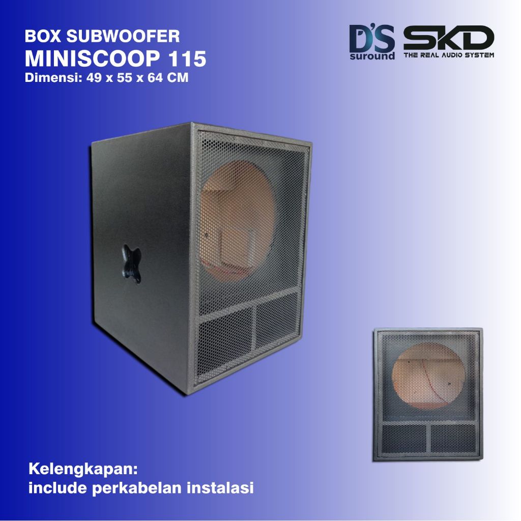 BOX MINISCOOP 15 INCH SINGLE