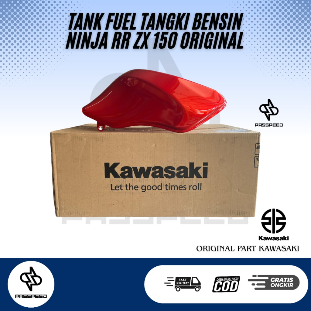 TANKI BENSIN TANK COMP FUEL ORANGE MERAH OREN NINJA RR OLD RR NEW  ZX 150 ORIGINAL PART KAWASAKI 510