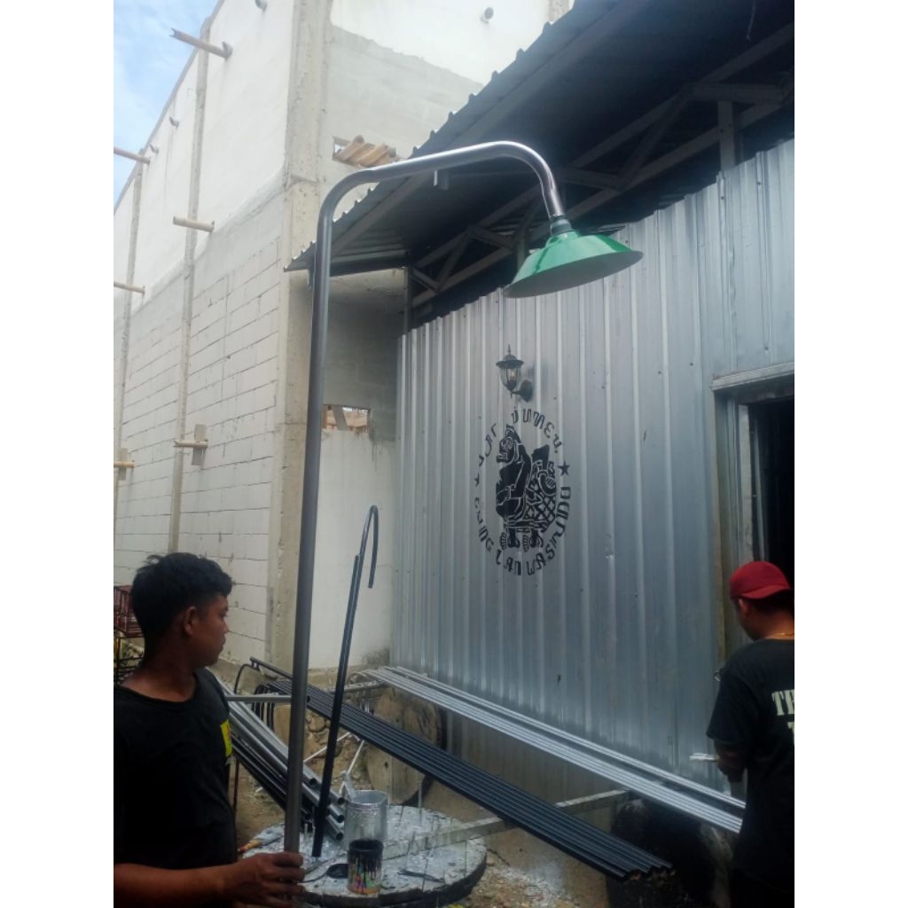 TERMURAH TIANG LAMPU JALAN PJU FULLSET CUP FITING