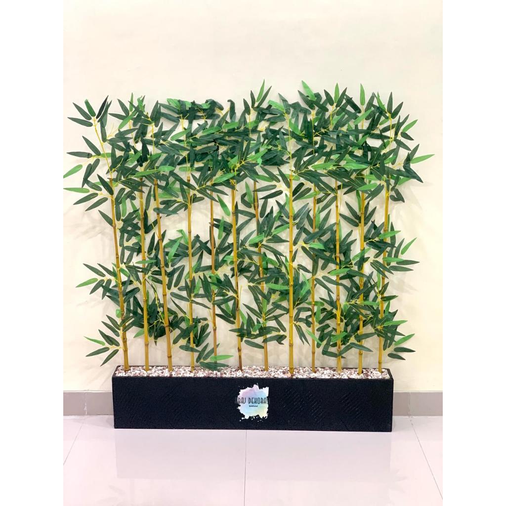 penyekat ruangan Partisi Bambu T 120cm P.100X10X20  Penyekat Pembatas Hias Tirai Bambu Ruangan Rumah