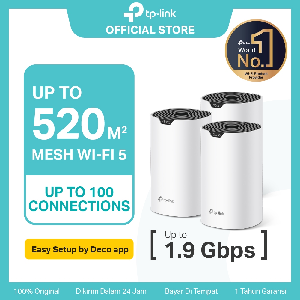 TP-Link Deco S7 | AC1900 Mesh WiFi System | WiFi 5 | Dual Band | Gigabit | Home Router Extender