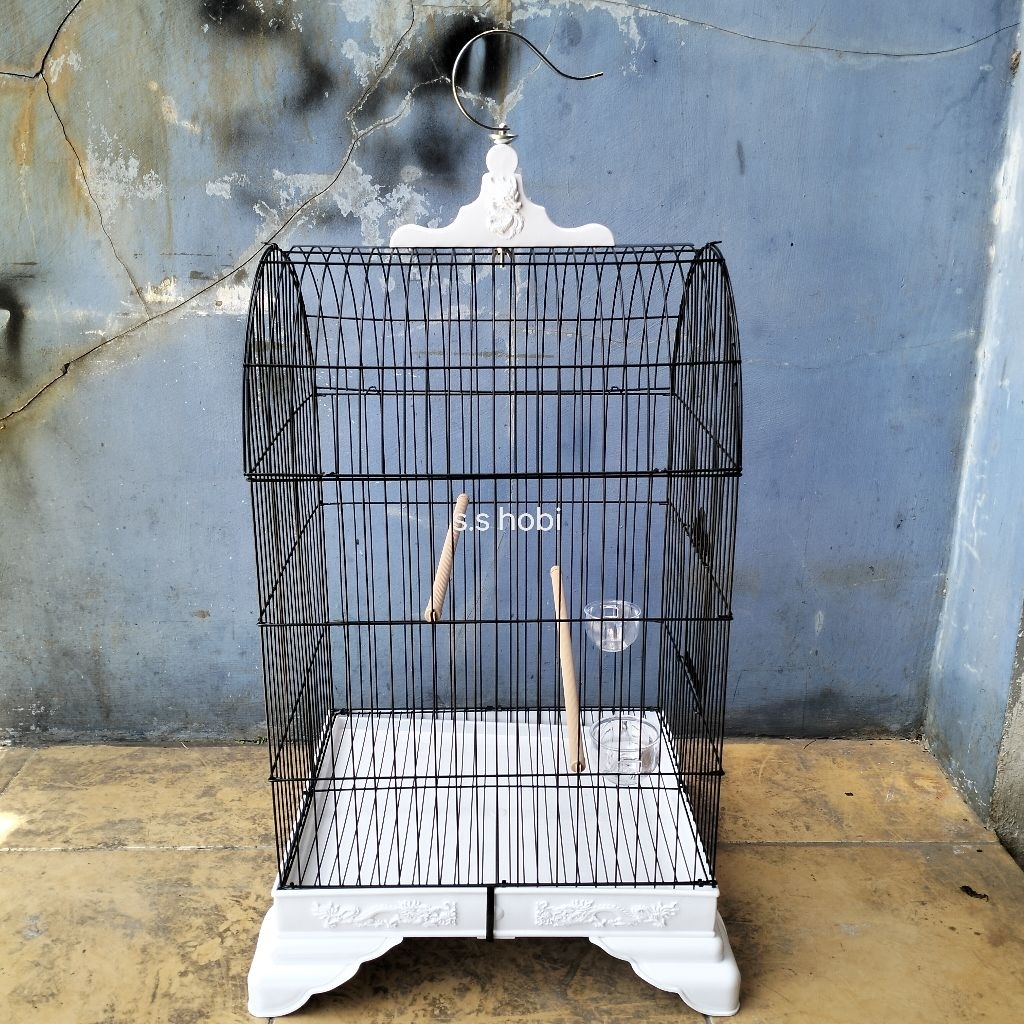 KHUSUS INSTAN SANGKAR KANDANG BURUNG BESI KOTAK F1 UKURAN 35X40X90 COCOK UNTUK KACER,ANIS, CUCAK IJO