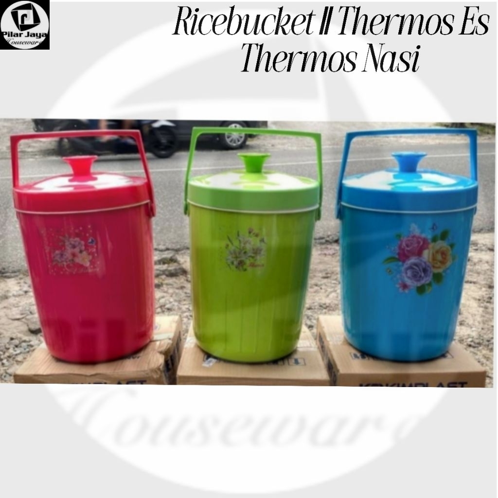 (4 Ukuran)Thermos Nasi/Thermos Es Batu/Rice-Ice Bucket