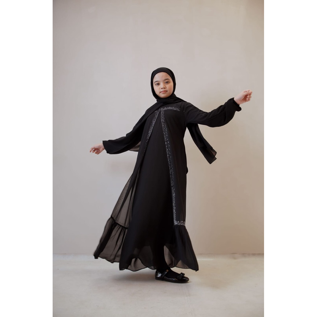 GAMIS ABAYA ANAK PEREMPUAN 5-14 TAHUN/GAMIS ANAK/GAMIS/BAJU PEREMPUAN/GAMIS ABAYA ANAK PEREMPUAN/GAM