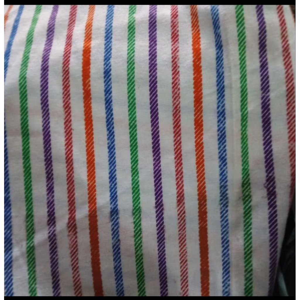 kain selimut rumah sakit selimut lurik (harga per 0,5m)