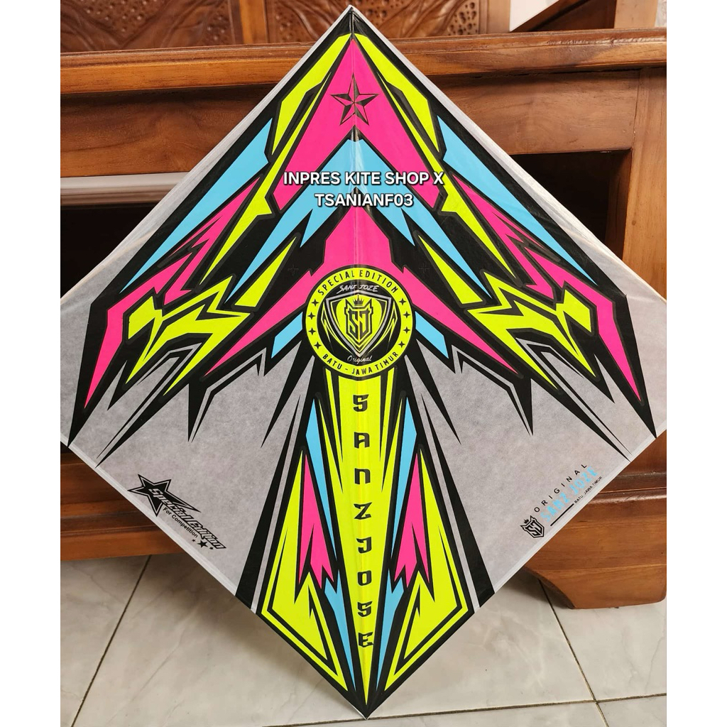 Layangan Sukhoi SanzJose 4 Warna