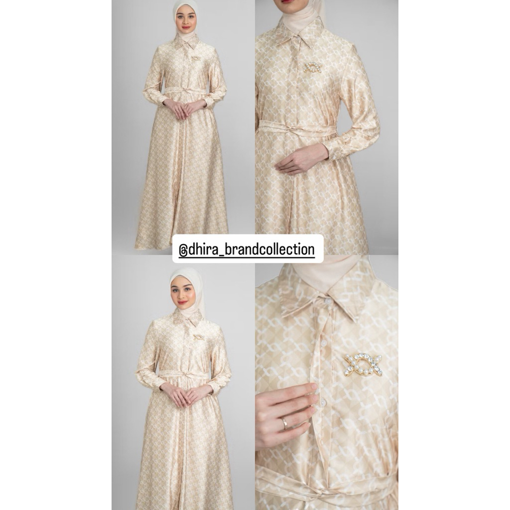 Dress Wearing Klamby Monogram