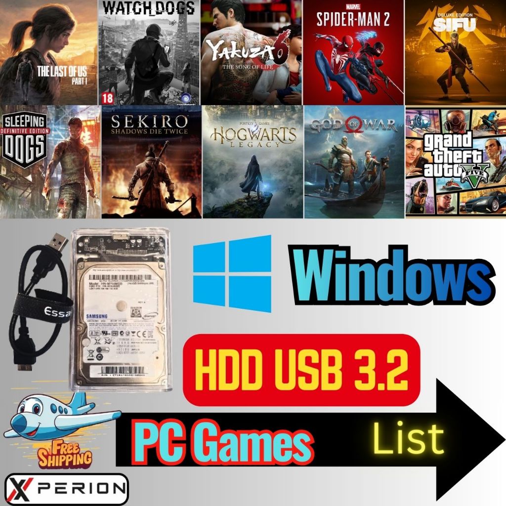 USB HDD isi game PC Windows