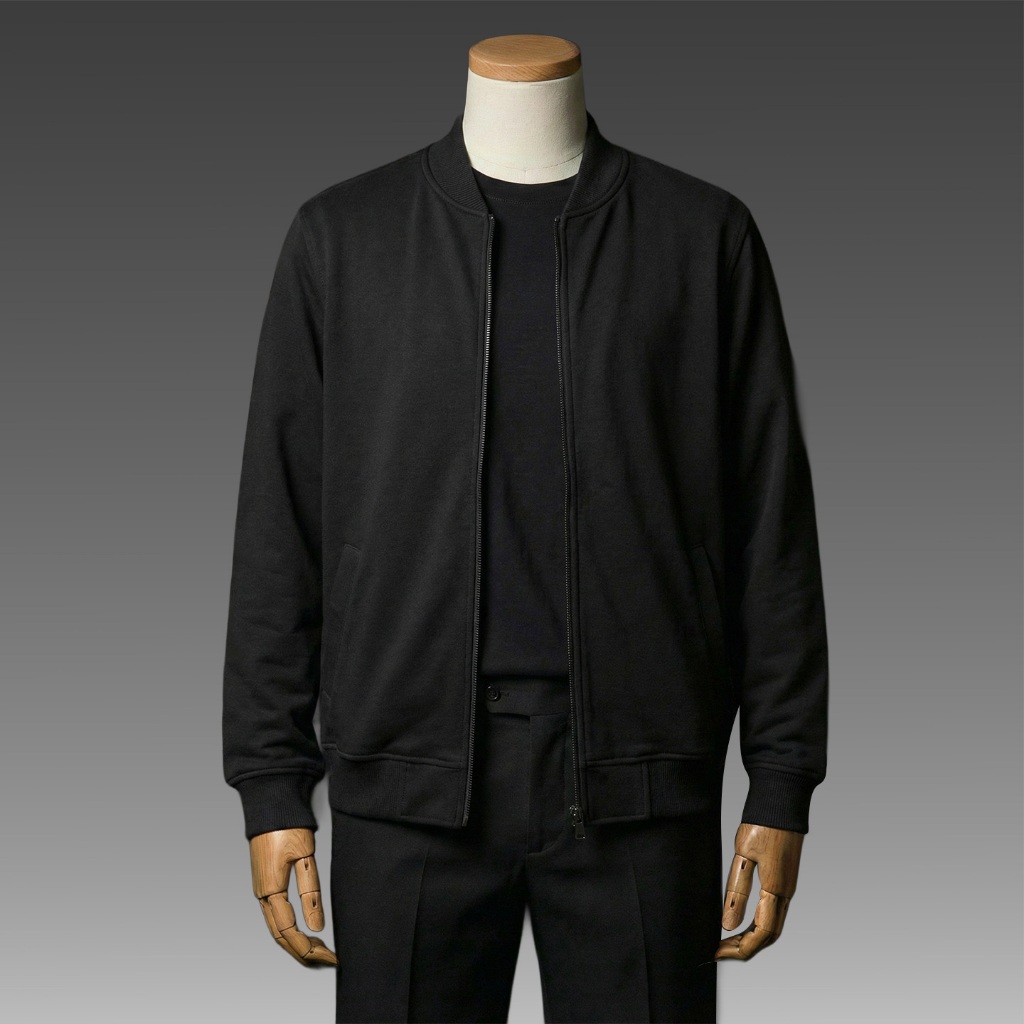 JB - Jacket Bary Black - Jaket Kasual Pria