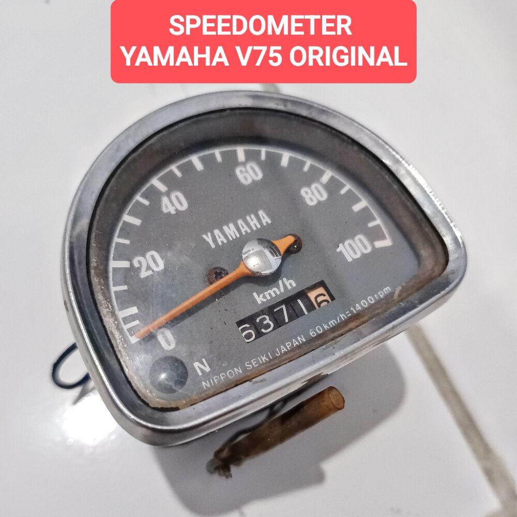 speedometer yamaha v75 bekas original copotan
