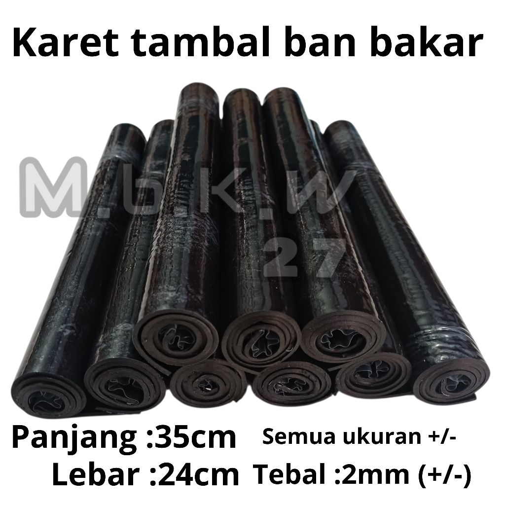 KOMPON TAMBAL BAN BAKAR 24CM X 35CM.TAMBAL BAN MOTOR