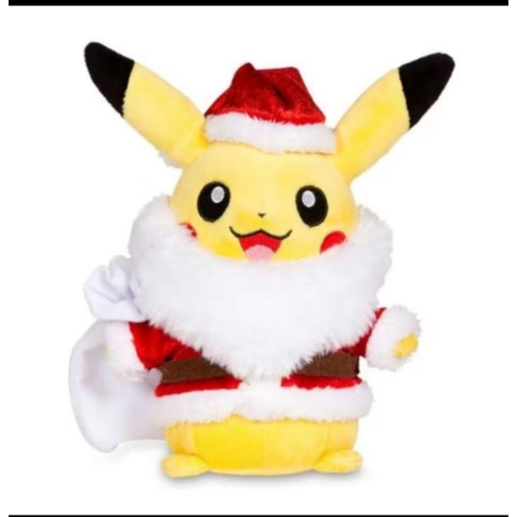Boneka Pokemon. Boneka Pikachu . Kostum Natal
