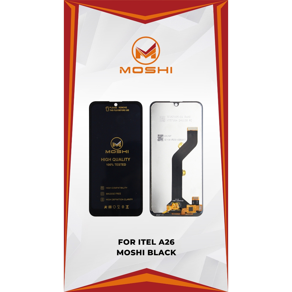 LCD INFINIX ITEL A26 MOSHI BLACK+TS /ITEL A37