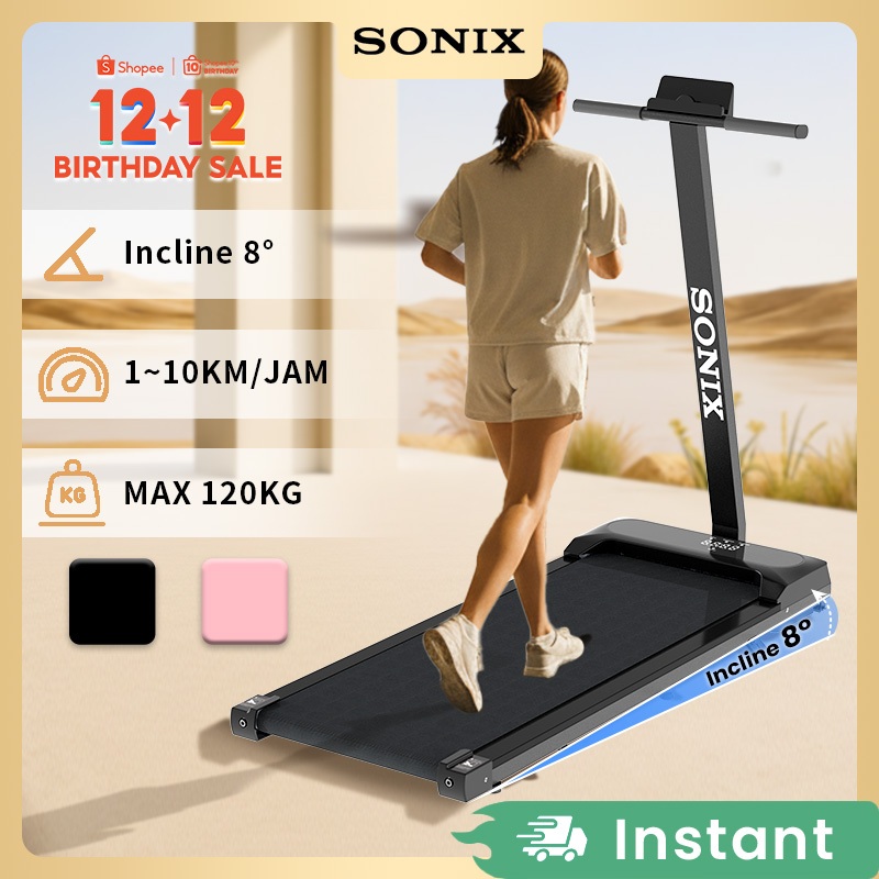 Sonix Treadmill Incline T Model Sport Treadmill Sudut 8 Sudut Electric Low Watt Dapat Dilipat Runnin