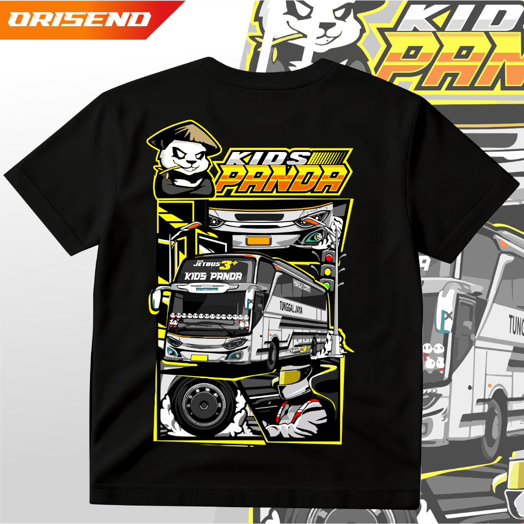 Kaos Komunitas Bus Jet Bus 3 Kids Panda