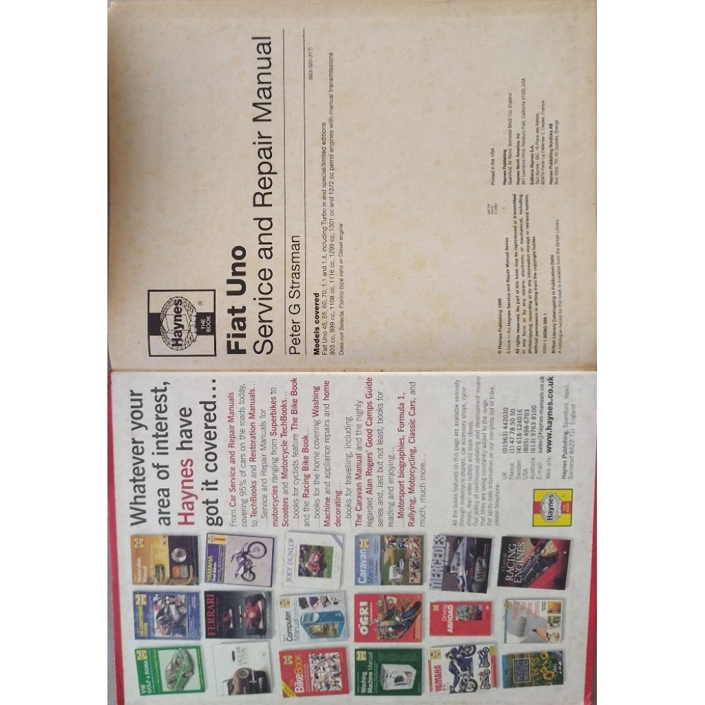 Buku Fiat Uno English