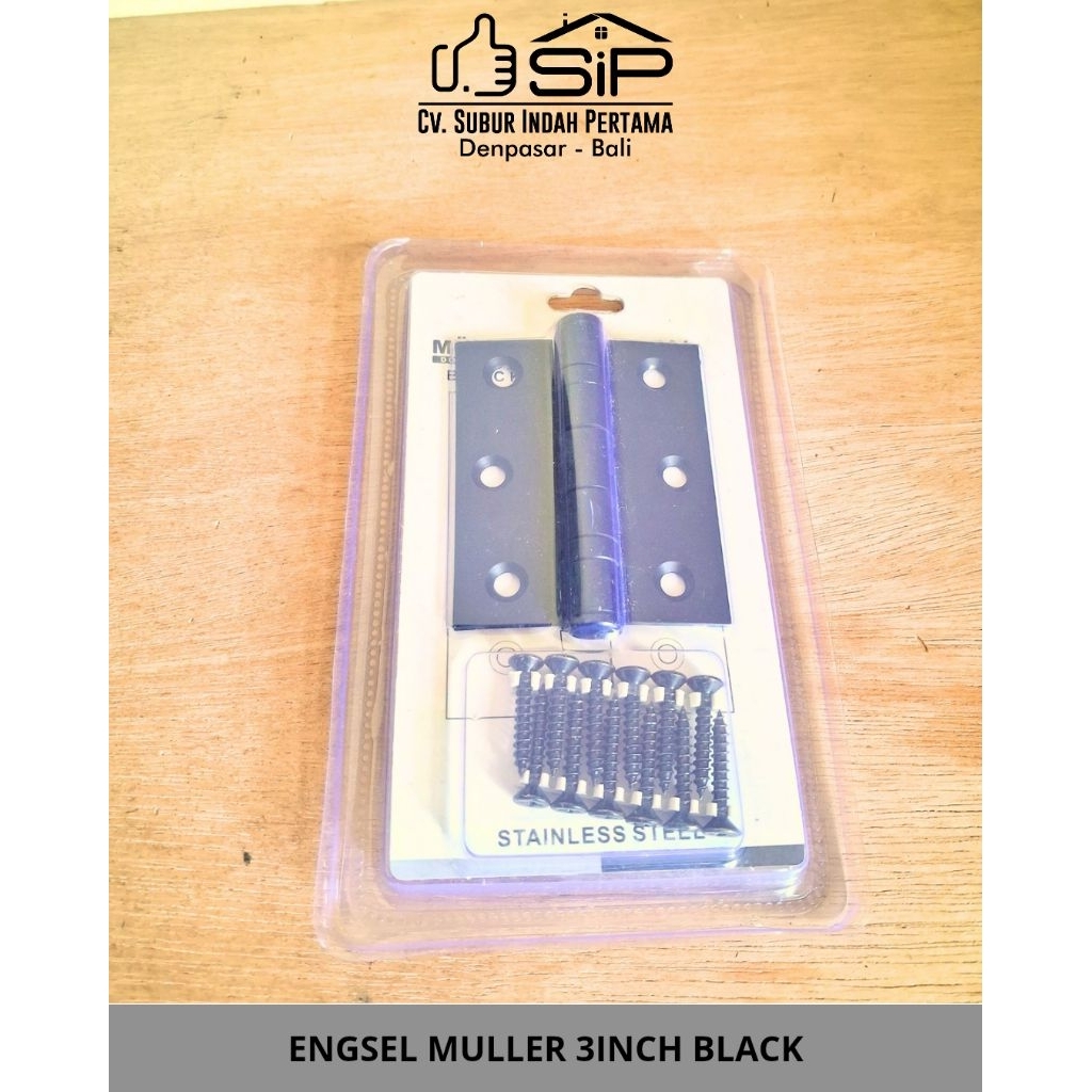 ENGSEL MULLER 3INCH BLACK/Engsel Pintu/Engsel Jendela