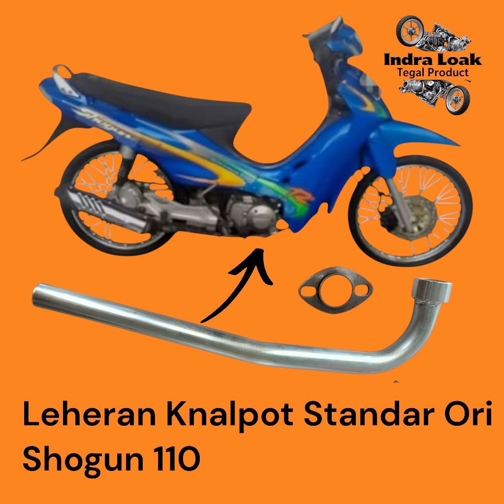 Leheran Knalpot Standar Ori Suzuki Shogun 110, Kualitas Terjamin.