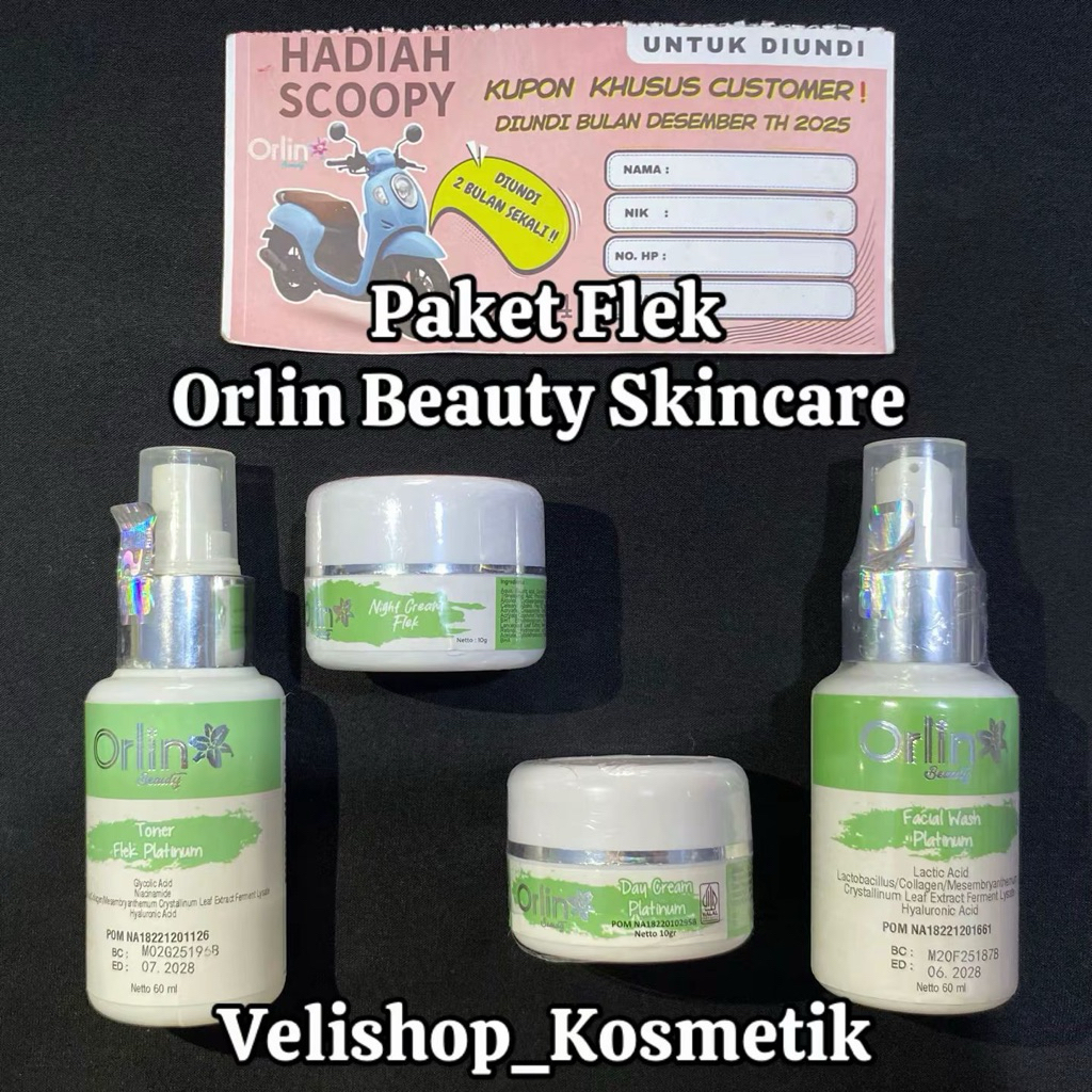 (GRATIS BANYAK BONUS) PAKET FLEK ORLIN BEAUTY / ORLIN BEAUTY SKINCARE/ ORLIN BEAUTY / ORLIN SKINCARE