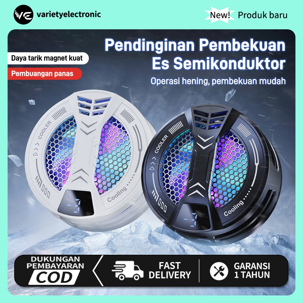 Pendingin HP Fan cooler HP Cooling Fan Gaming Cooler For Mobile Phone Ultra Quiet With Digital