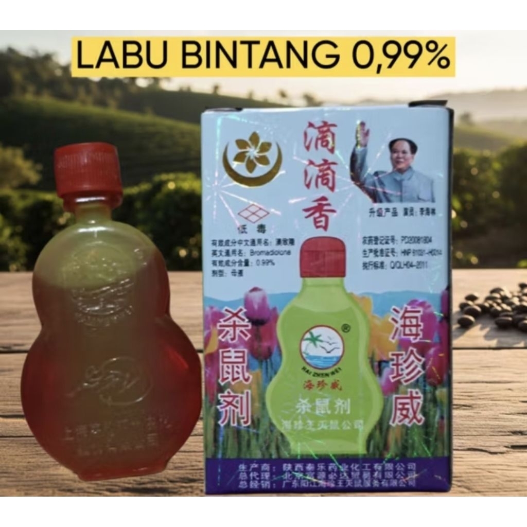 Racun Tikus cair bintang labu 0.99% kontak
