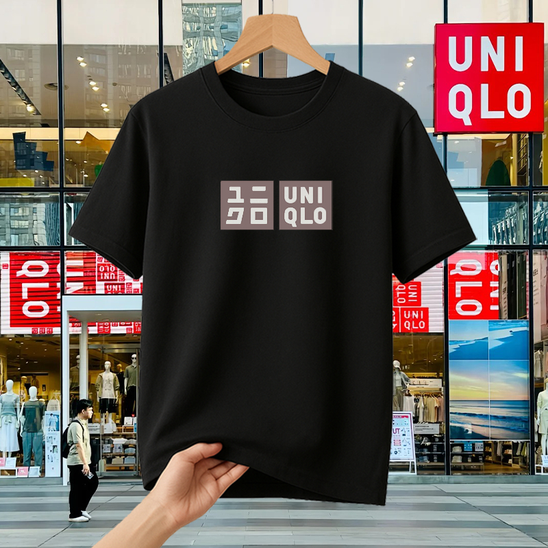 100% Original - Kaos Uniqlo Oversize Pria Wanita T-Shirt Streetwear Trend