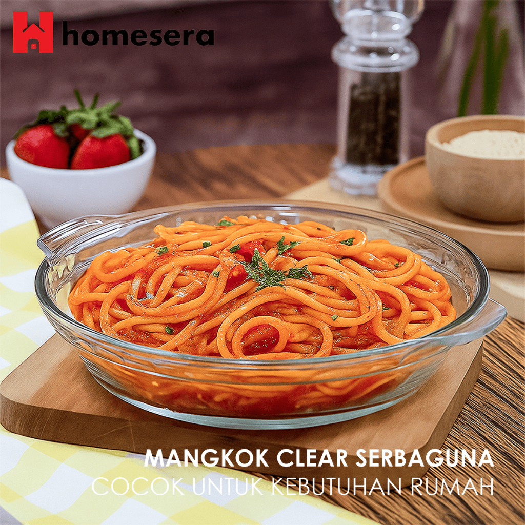PIRING SAJI KACA CLEAR SERVING BOWL | PIRING KACA | MANGKOK SAJI KACA | PIRING SAYUR
